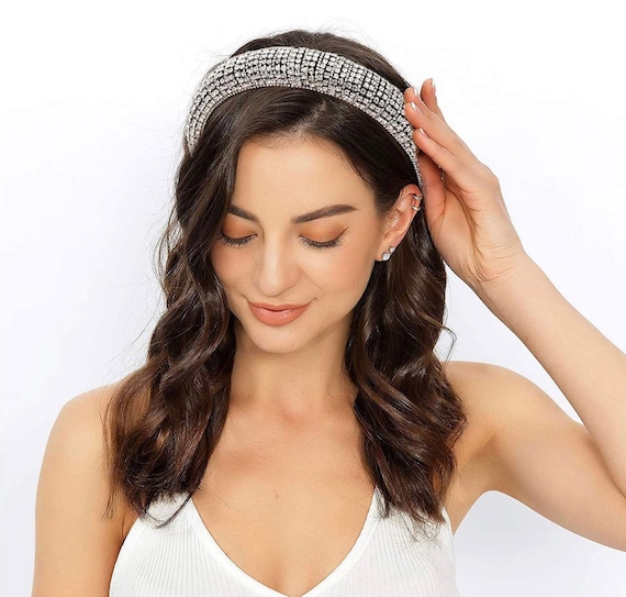 Headband with jewels Rhinestone Headband for Women Glitter Etsy