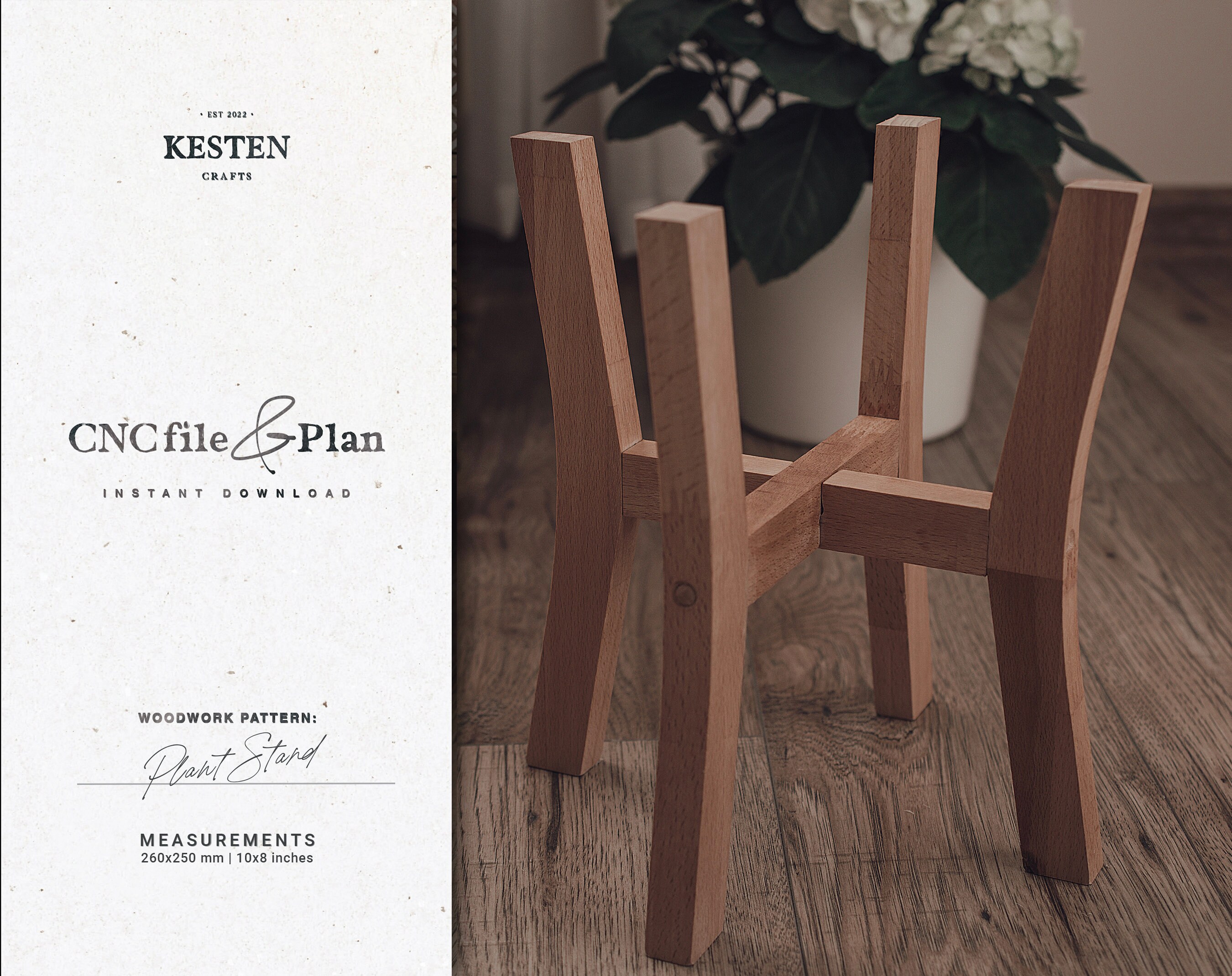 Plant Stand Cut Files | Flower Stand Scheme | Beginner Friendly Stand ...