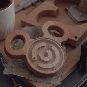 Mickey Maze CNC Files: Wooden Labyrinth Toy Plan (Digital Download)