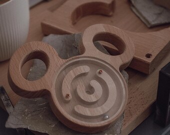 Mickey Maze CNC Files: Wooden Labyrinth Toy Plan (Digital Download)