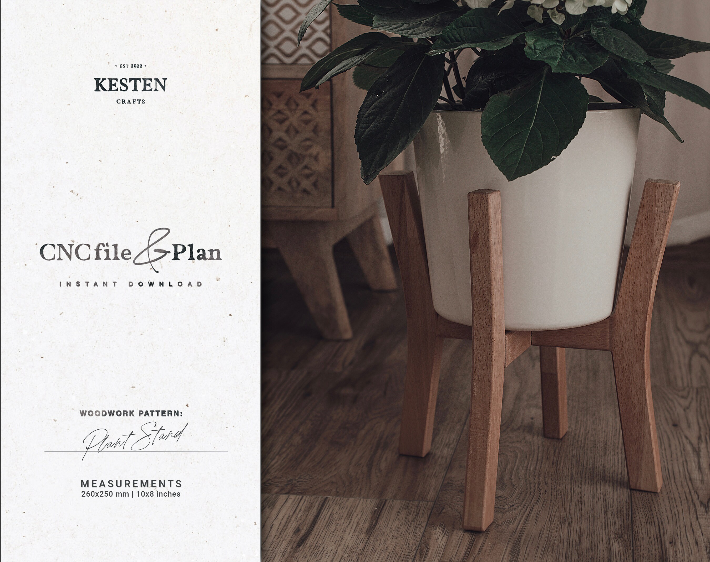 Plant Stand Cut Files | Flower Stand Scheme | Beginner Friendly Stand ...