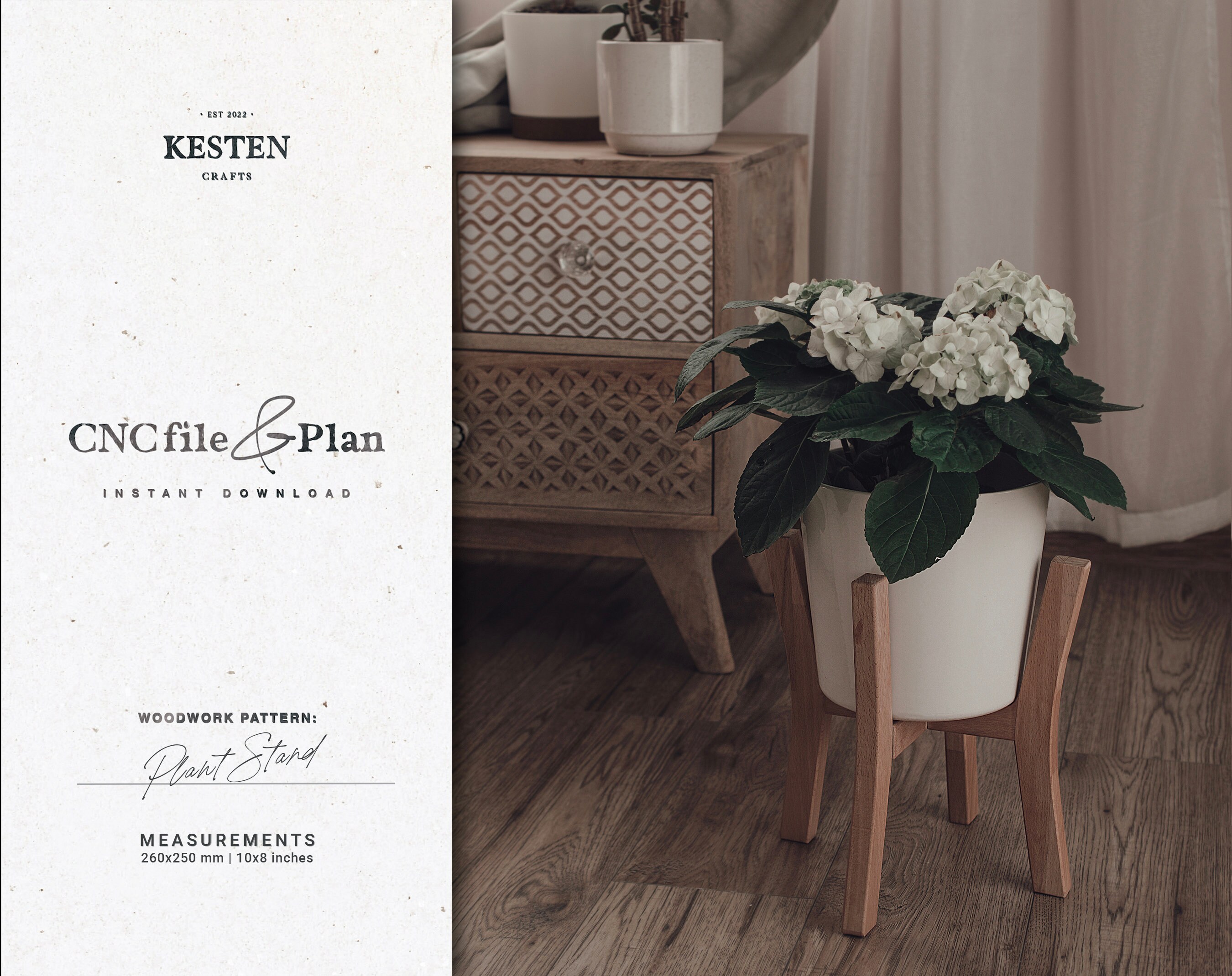 Plant Stand Cut Files | Flower Stand Scheme | Beginner Friendly Stand ...