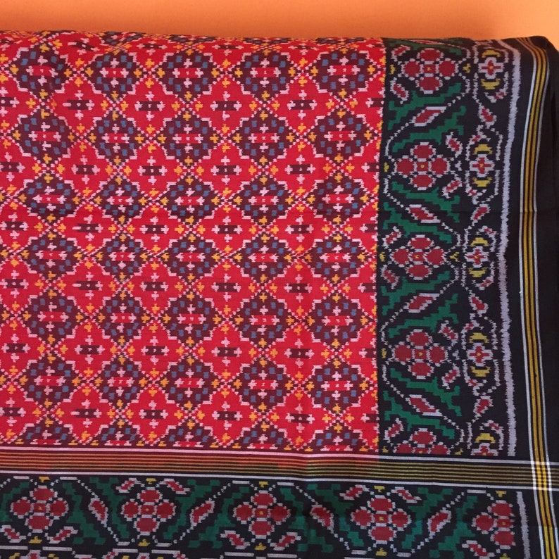 Semi Double ikat Patan Patola Saree Ready to ship