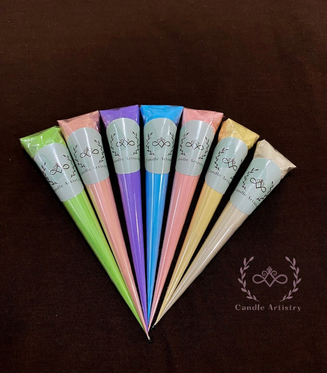 Acrylic Paint Cones I Pastel Collection I Henna Art I Mandala Art I