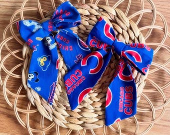 Chicago Cubs MLB Sailor Hair Bow/Headband
