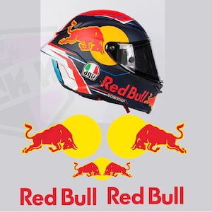 MOTOSEPETİM REDBULL MOTORCYCLE HELMET SPONSOR STICKER LABEL