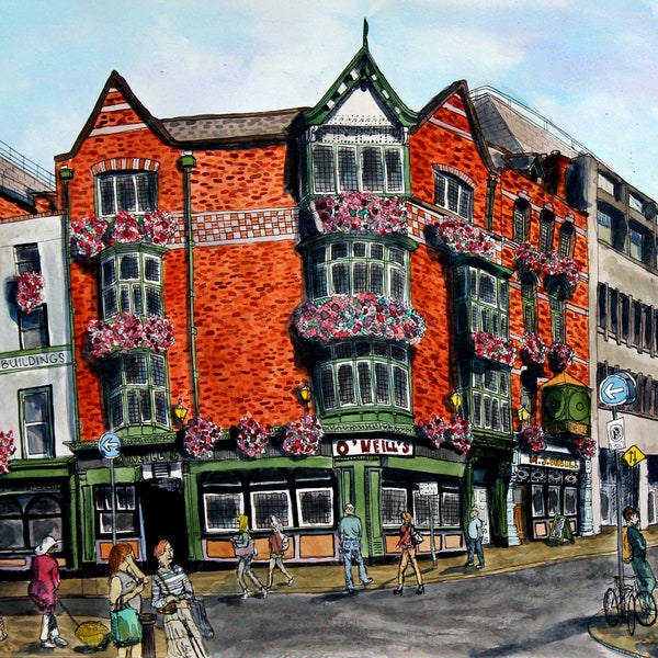 O'Neills Pub | Dublin, Ireland | Art Print of Original Watercolor Painting