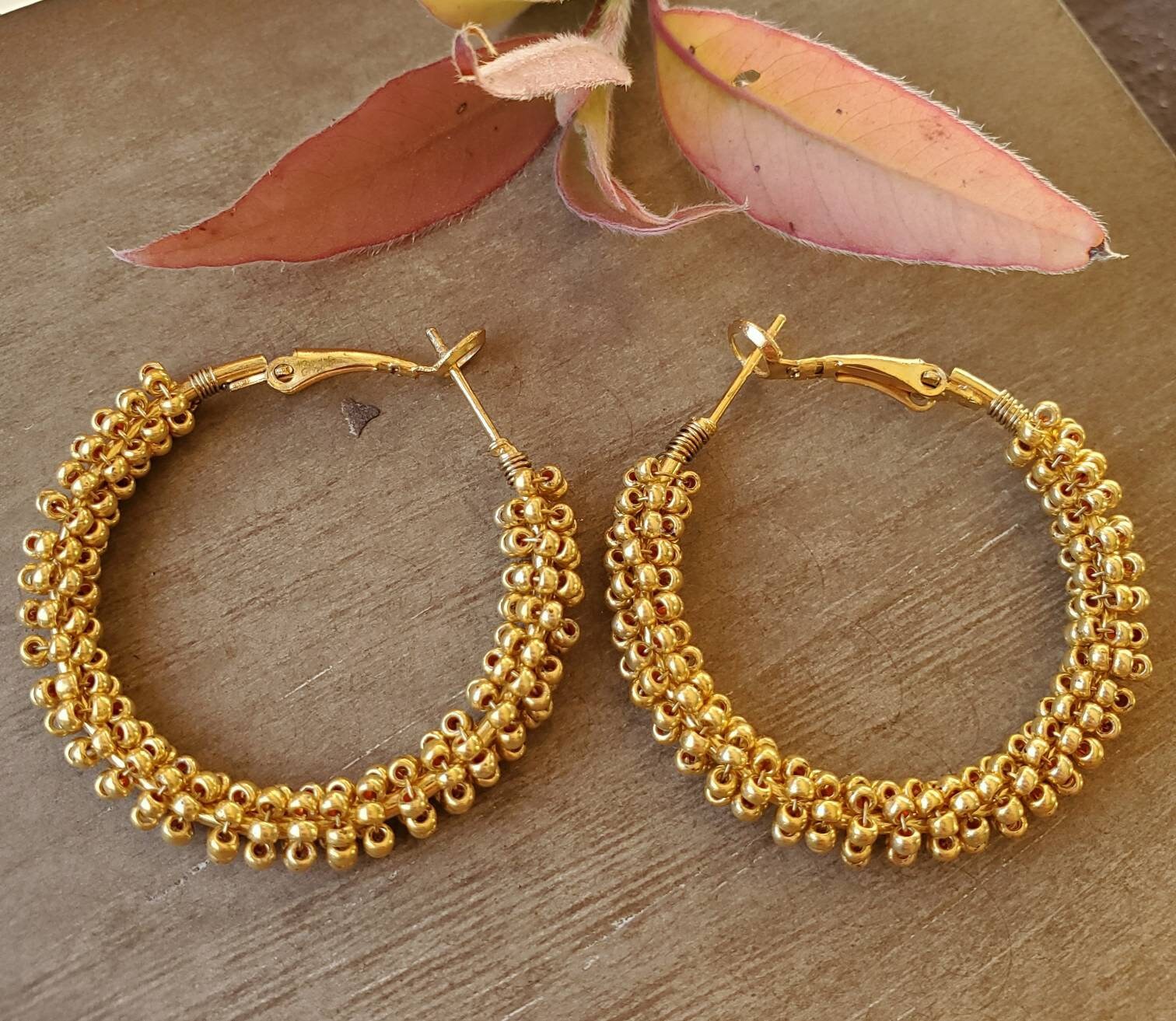 56pcs Hoop Earrings for Jewelry Making,Earring Beading Hoop Round Beading Hoop Open Beading Hoop Big Hoop Earrings for Women Girls Gift DIY Crafts(2