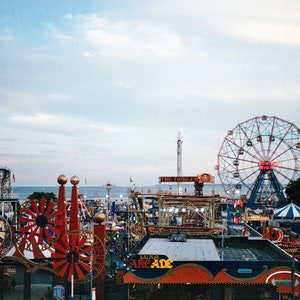 Photographie New York City Brooklyn Coney Island Amusement Park WonderWheel
