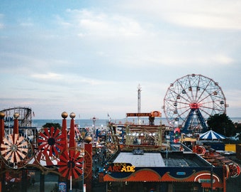 Photographie New York City Brooklyn Coney Island Amusement Park WonderWheel