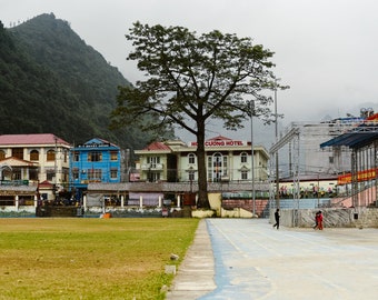 Photographie Vietnam Décor Mural Paysage Ville Meo Vac Voyage