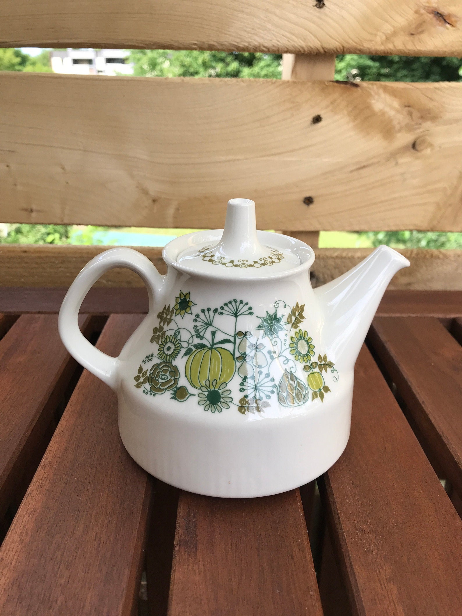 Vintage Turi Design Market Teapot Figgjo Flint Made in Etsy