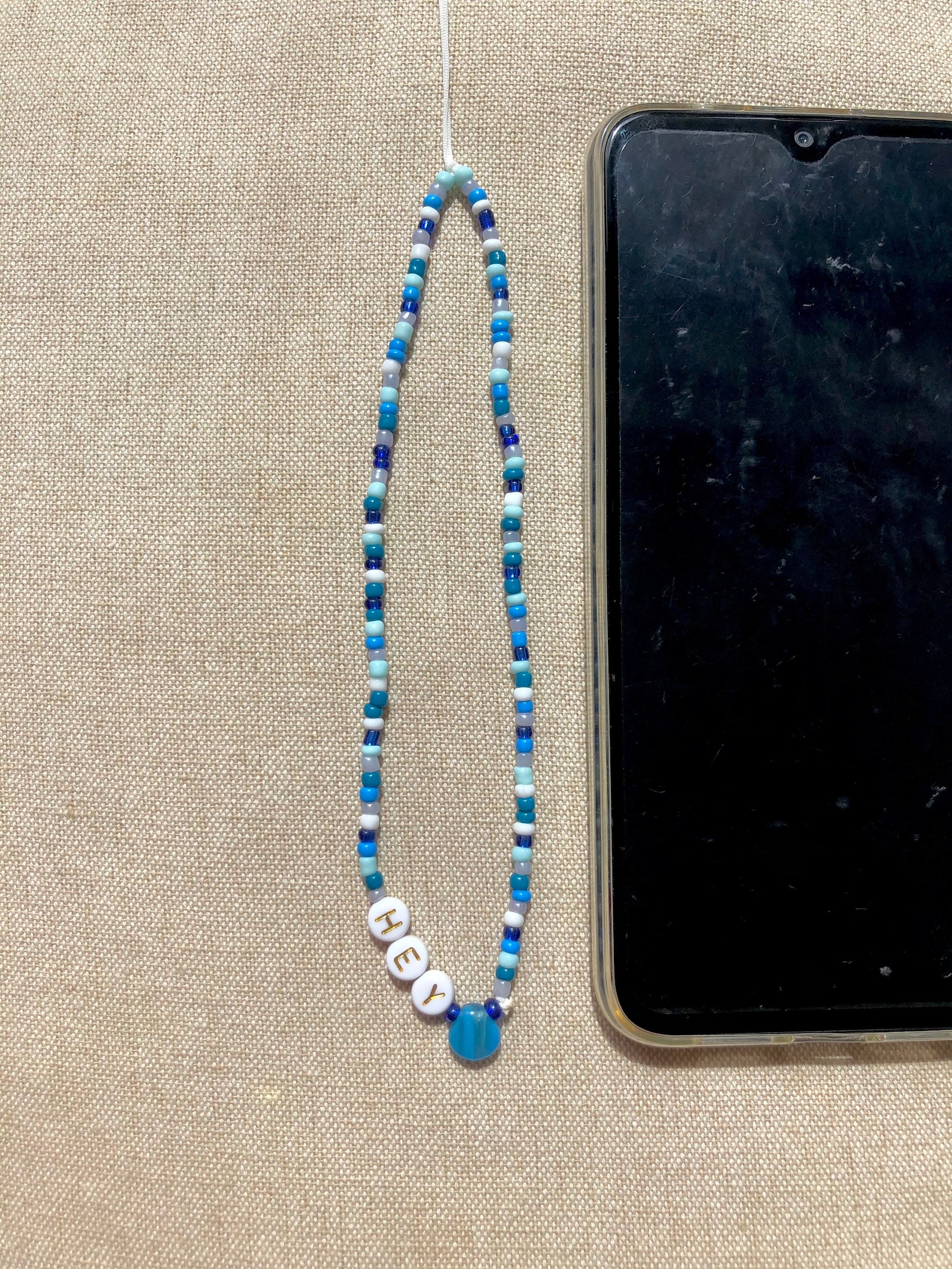 Colorful Beaded Phone Strap Personalised Beaded Phone Holder Etsy