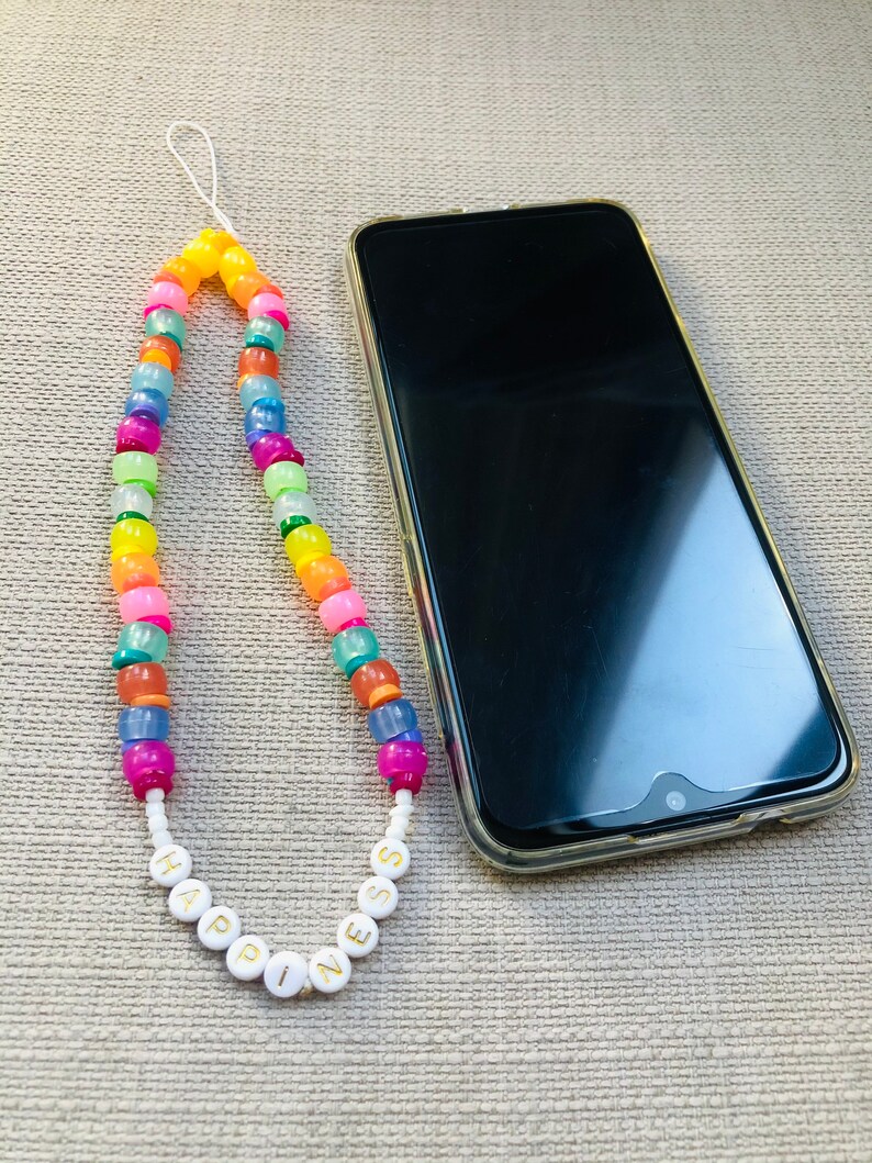 Phone Bracelet Charm Personalized Phone Hand Strap Phone Chain Beaded Phone String Charm