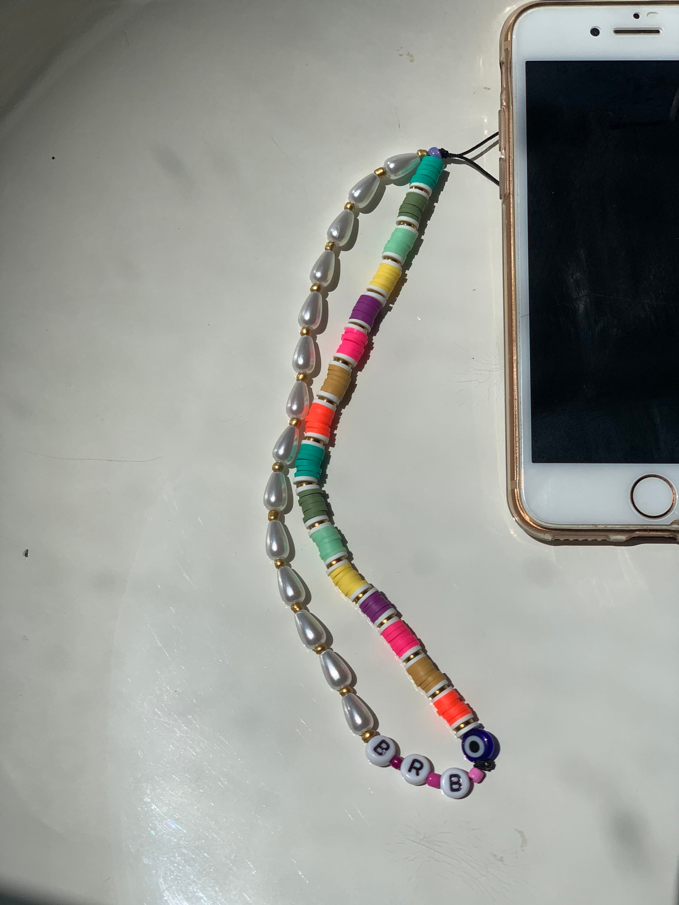 NEW Colorful Beaded Phone Wrist Strap Iphone Charm Beads Etsy