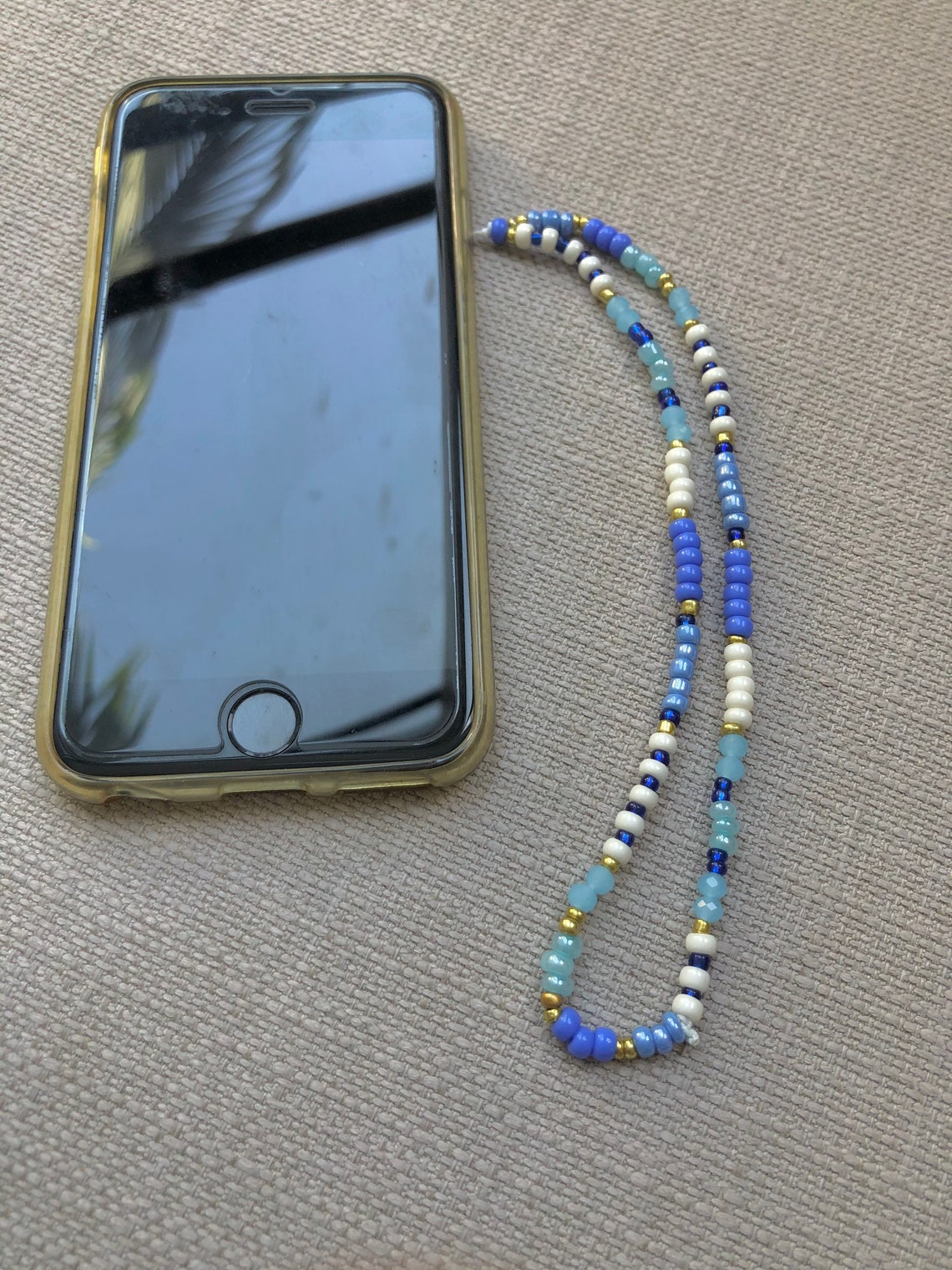 Colorful Phone Wrist Strap Iphone Beads Charm Beaded Phone Etsy