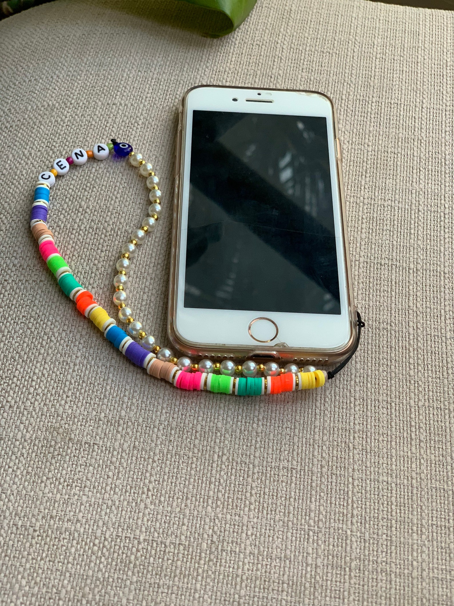 Beaded phone strap phone straps rainbow beads phone strap Etsy