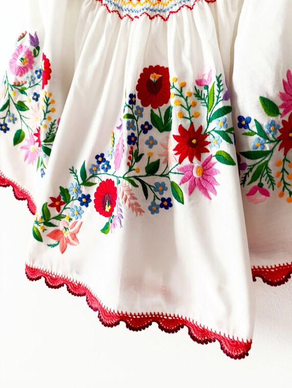 1970's hand embroidered Hungarian blouse folklore… - image 3