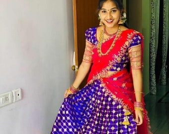Half Saree Etsy Half Saree Etsy