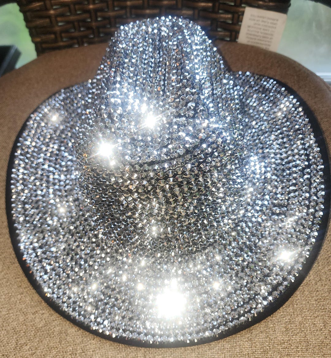 Silver Rhinestone Cowboy Hat - Etsy