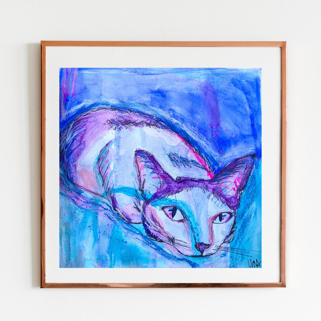 Minmo Cat Icon Framed Art Print by Erin Bread