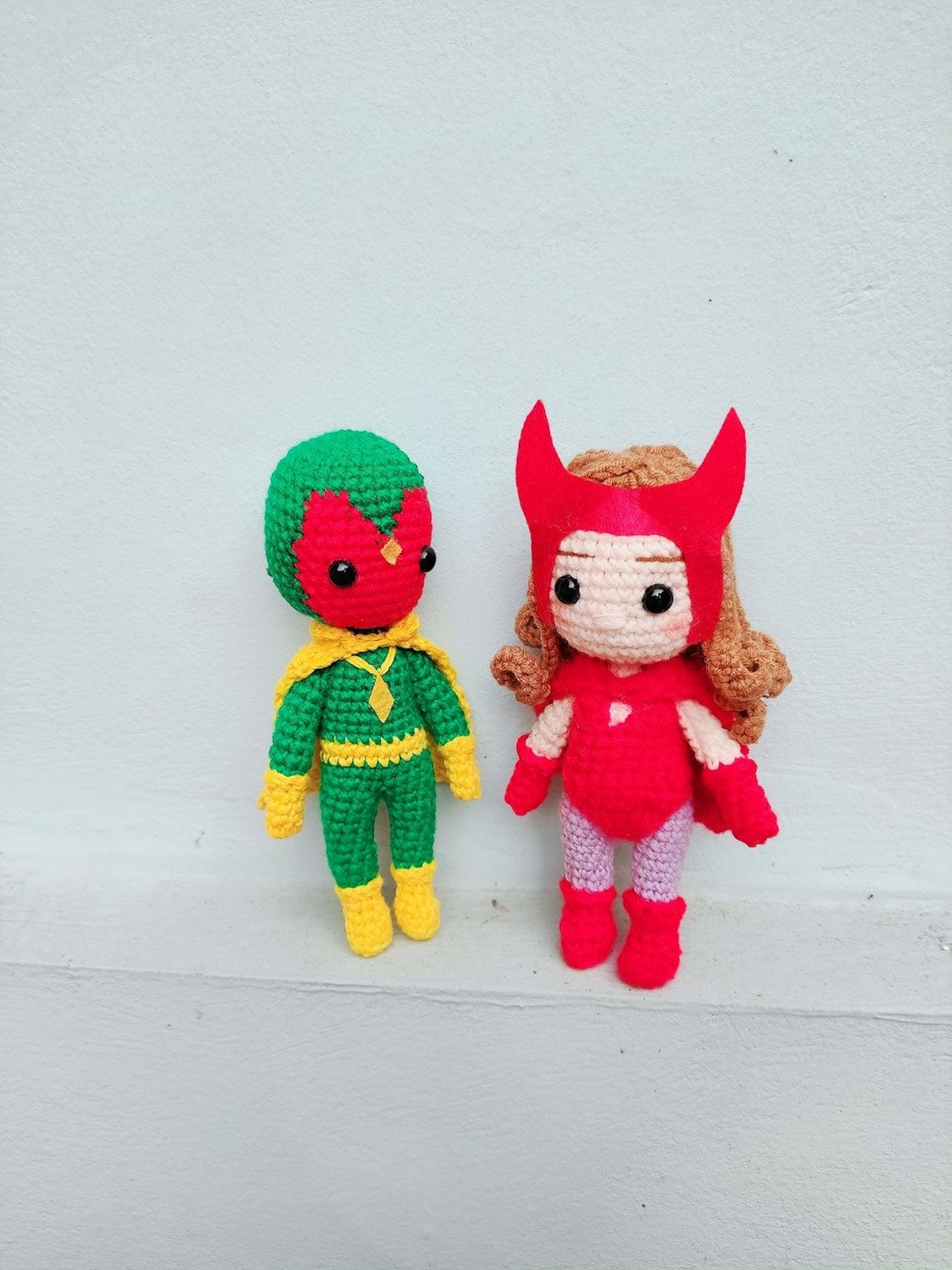 Crochet Wanda Vision Doll Crochet Wanda Vision inspired Doll | Etsy