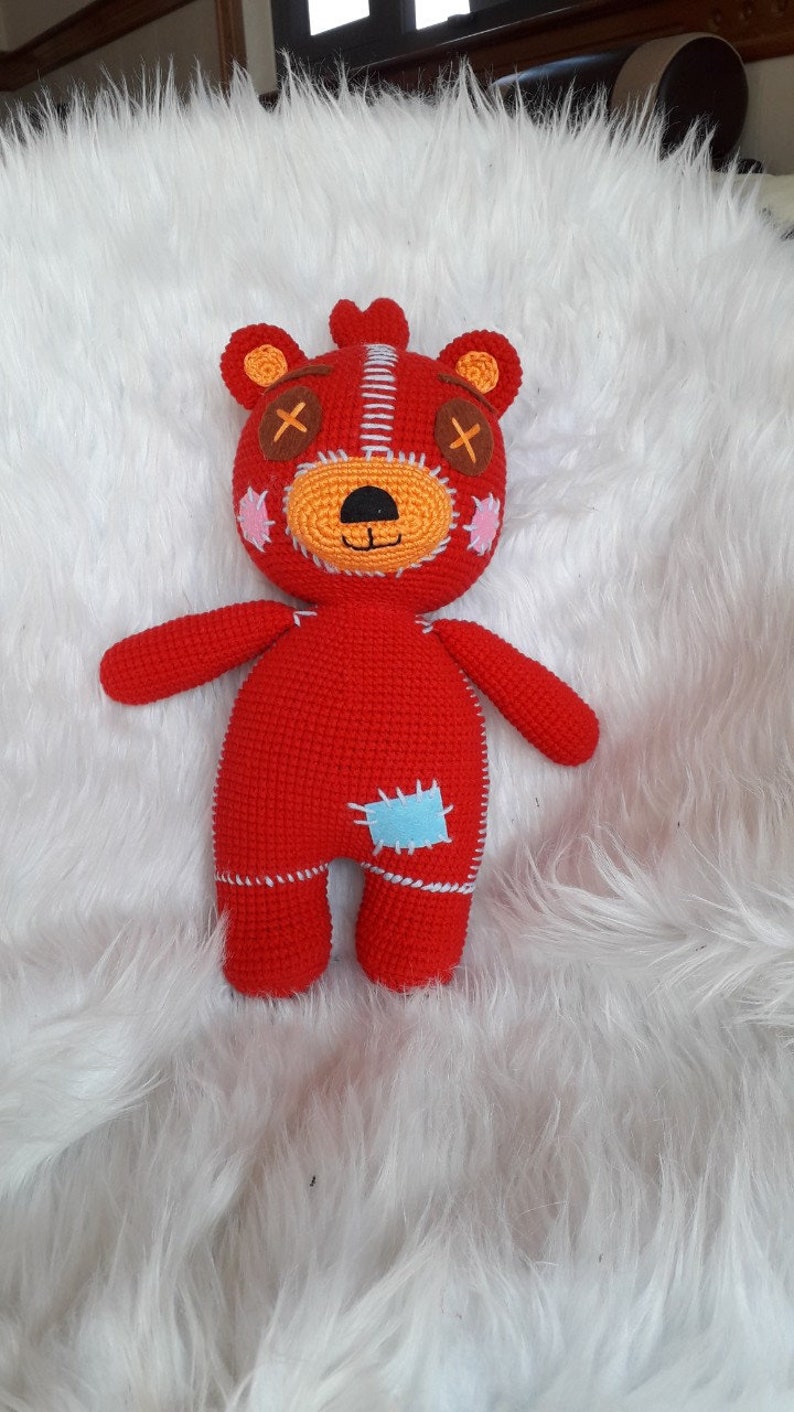 red teddy bear plush red teddy bear Etsy 日本