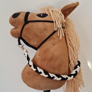Handmade Hobby Horse Halter and Lead Rope Set – Adjustable, Durable & Stylish – Perfect for Hobbyhorse Riders - Set for Hobby Horse