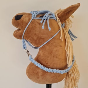 Hobby Horse Halter and Lead Rope Set - Hobby Horse Accessories - Perfect for Kids - Hobby Horse Halter + Lead Rope - Halter with Browband