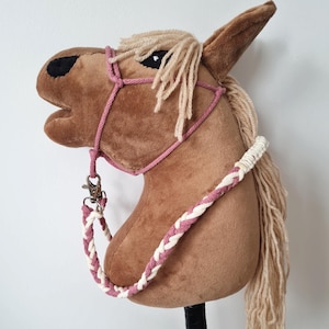 HobbyHorse Halter & Lead Rope Set - Handmade Stick Horse Tack - Hobby Horsing Accessories