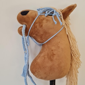 Hobby Horse Halter and Lead Rope Set - Halter with Browband - Hobby Horse Accessories - Perfect for Kids - Hobby Horse Halter + Lead Rope