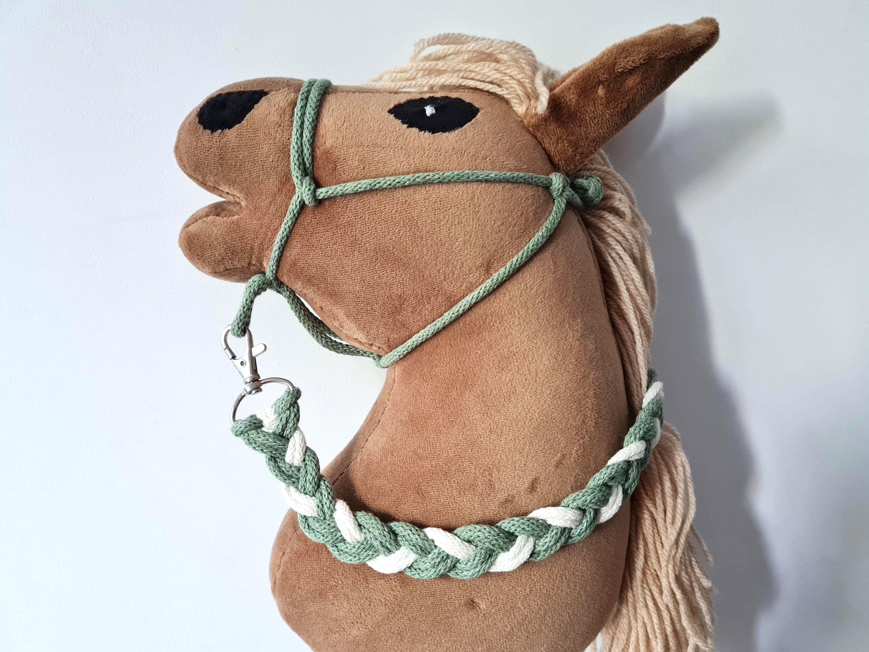 Corde à Plomb En Cuir Pour Cheval Avec Chaîne - Marron - Occasion