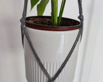 Macrame plant hanger, boho planter for indoor, hanging pot hanger for living room
