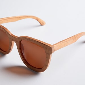 Eos - Chinese Mahogany -Beloved Premium Polarized Wooden Sunglasses-Engraved sunglasses, personalized sunglasses, gift for her, gift for him