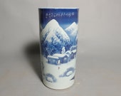 Winter Village-Classic Porcelain art piece, collectible porcelain art, Museum quality fine porcelain art, home deco, gift for her, him