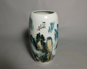 Karst Mountains and River - Porcelain art piece, collectible porcelain art, Museum quality fine porcelain art, home deco, gift for her