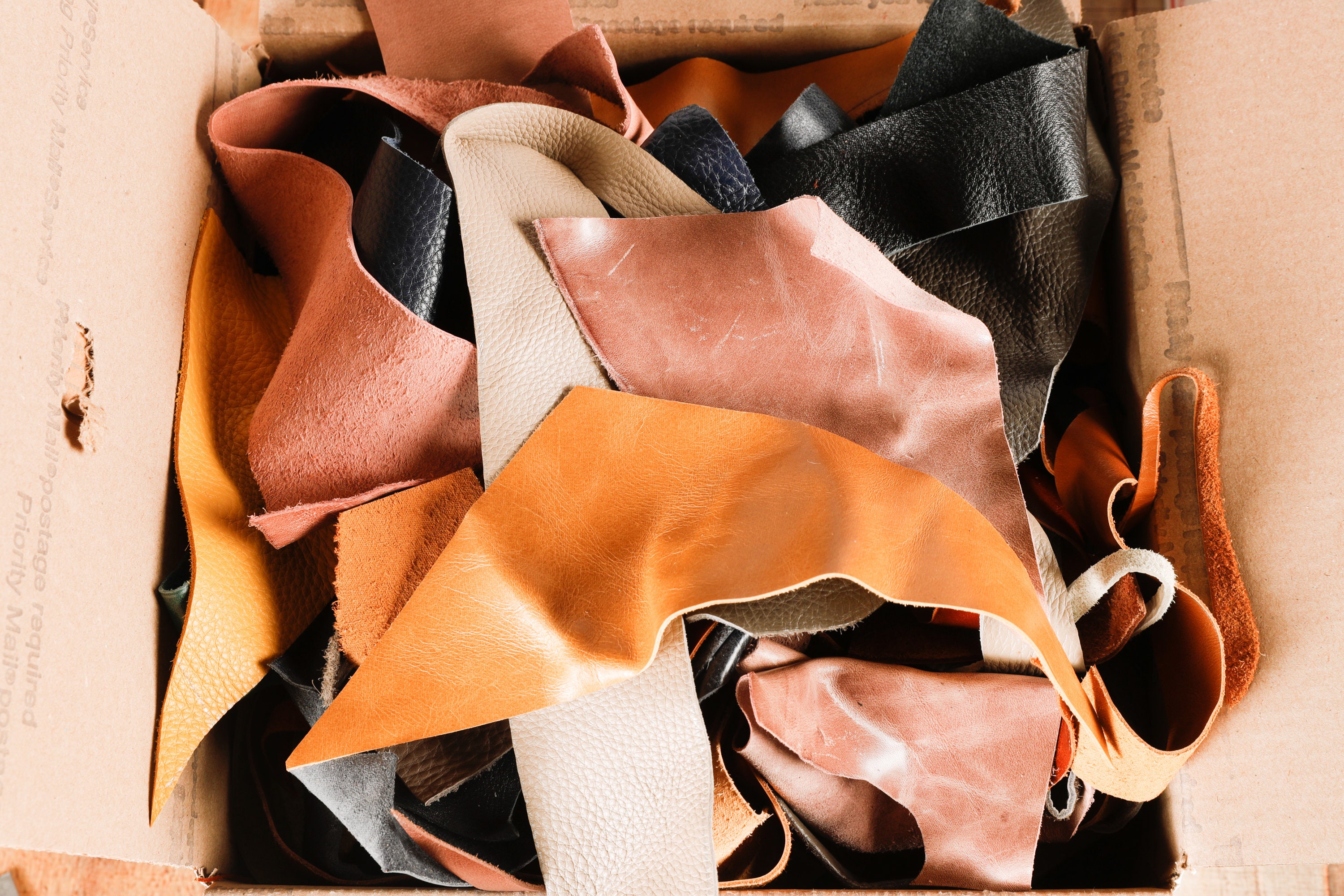 1 & 3 Lbs Premium Full Grain Italian Cowhide Leather Scraps Etsy