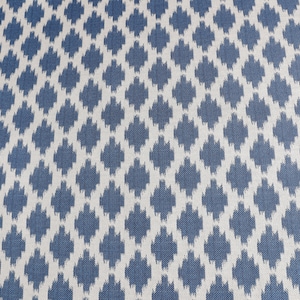 Blue and White Geometric Diamonds Upholstery Fabric by the yard - For home decor, upholstery projects, chairs, pillows, sofas, & furnishing