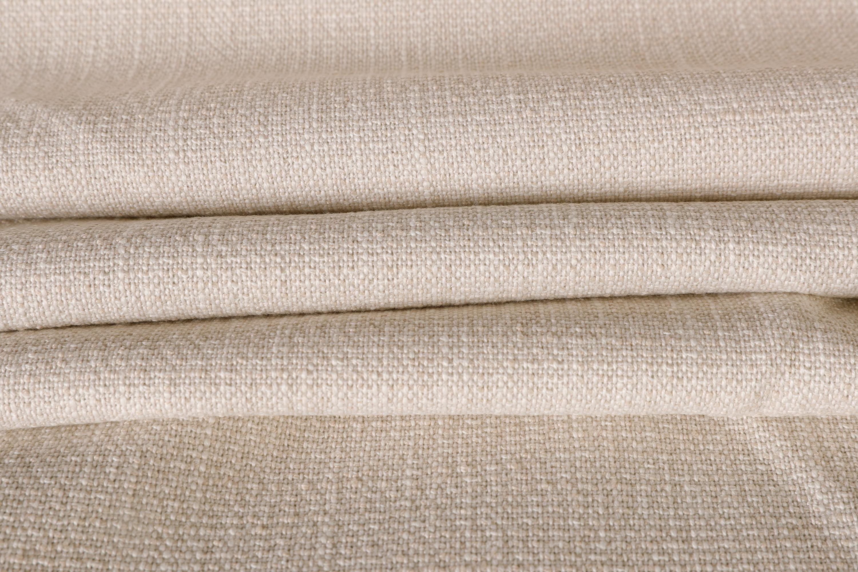 Ivory Woven Upholstery Fabric, Heavy Duty, Stain Protected, 56
