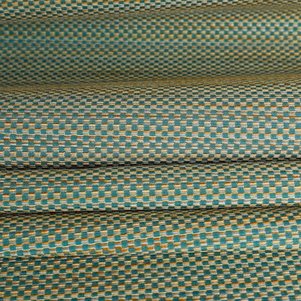 Teal checkerboard Premium Quality upholstery fabric by the yard-For home decor, upholstery projects, chairs, sofas, furnishing, & pillows