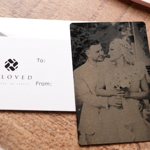 Tarjeta de inserción de billetera con imagen grabada, tarjeta con imagen grabada, tarjeta con mensaje de amor, regalo para él, tarjeta de inserción de billetera personalizada, regalo para él