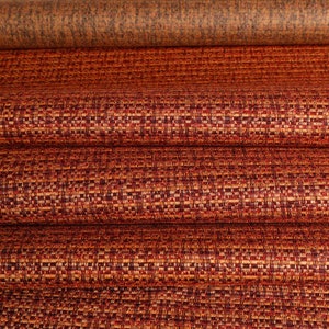 Charm Jackie O Woven Cinnamon Crypton Coated Upholstery Fabric by the Yard, home decor, upholstery project, chair, sofa, Furnishing, pillow