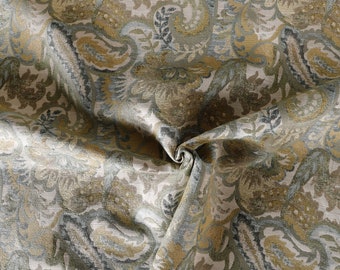 Hayday Sage color Woven floral upholstery fabric by the yard-For home decor, upholstery projects, chairs, sofas, furnishing, pillows