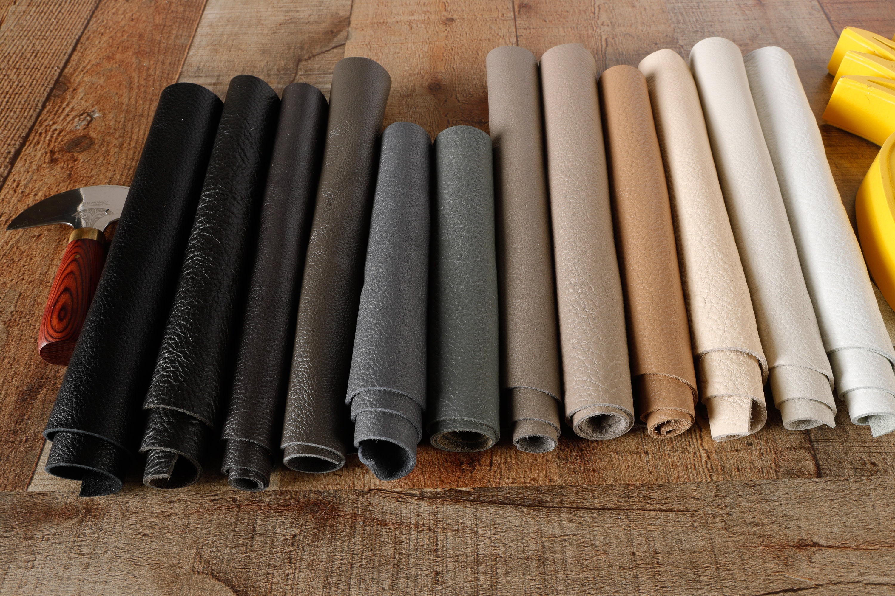 Italian Pibble Premium Italian Full Grain/pebble Grain Leather Sheets, Pre Cut Leather ...