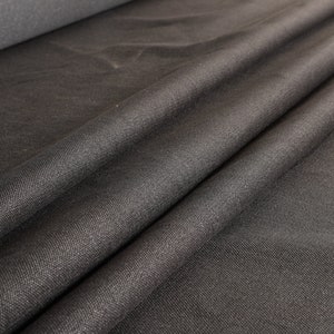 Black Woven upholstery fabric by the yard-For home decor, upholstery projects, chairs, sofas, furnishing, & pillows