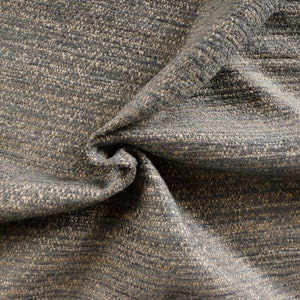 Grey and Cream Woven Upholstery Fabric by the yard-For home decor, upholstery projects, chairs, sofas, furnishing, & pillows