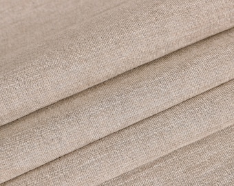Beige Plush Chenille Upholstery Fabric by the yard-For home decor, upholstery projects, chairs, sofas, furnishing, & pillows