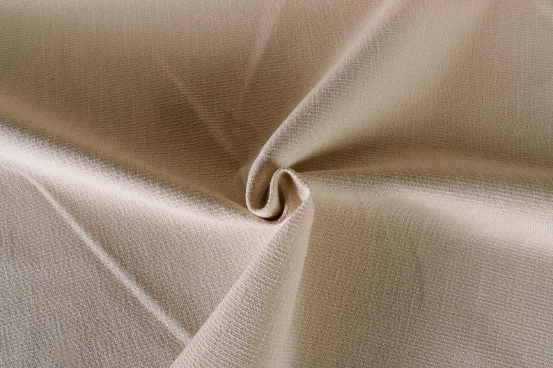 Ivory Woven Upholstery Fabric, Heavy Duty, Stain Protected, 56