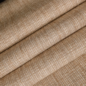 Tan Woven Upholstery Fabric by the yard-For home decor, upholstery projects, chairs, sofas, furnishing, & pillows
