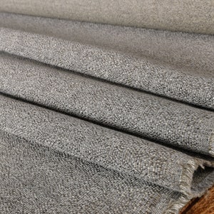 Grey Woven Premium Grade upholstery fabric by the yard-For home decor, upholstery projects, chairs, sofas, furnishing, & pillows